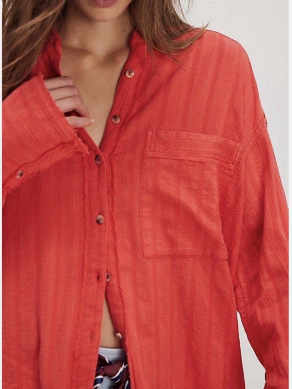NWT We The Free Free People Summer Sorbet Shirt